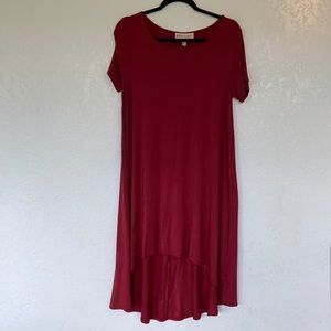 Republic Clothing Philosophy Burgundy Red Soft Stretch Knit Dress. Large. EUC.